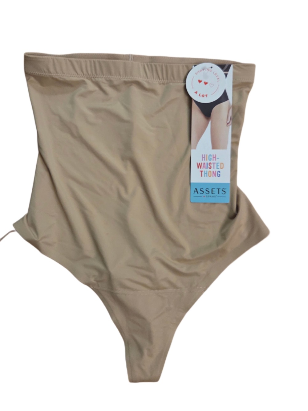 Assets By Spanx High-Waisted Thong - Beige